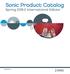 Sonic Product Catalog