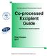Co-processed Excipient Guide