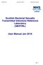 Scottish Bacterial Sexually Transmitted Infections Reference Laboratory (SBSTIRL) User Manual Jan 2018