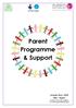 Parent Programme & Support Summer Term 2018 May - August