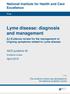 Lyme disease: diagnosis and management