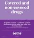 Covered and non-covered drugs