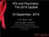HIV and Psychiatry: The 2016 Update. 16 September, 2016