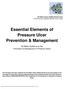Essential Elements of Pressure Ulcer Prevention & Management