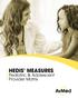 HEDIS MEASURES. Pediatric & Adolescent Provider Matrix