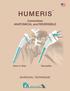 HUMERISTM. Cementless ANATOMICAL and REVERSIBLE SURGICAL TECHNIQUE