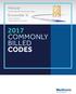 2017 COMMONLY BILLED CODES