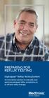 PREPARING FOR REFLUX TESTING. Digitrapper Reflux Testing System