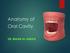 Anatomy of Oral Cavity DR. MAAN AL-ABBASI