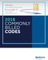2018 COMMONLY BILLED CODES