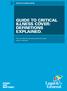 CRITICAL ILLNESS COVER GUIDE TO CRITICAL ILLNESS COVER: DEFINITIONS EXPLAINED.