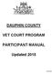 VET COURT PROGRAM PARTICIPANT MANUAL. Updated 2015