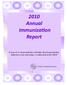 2010 Annual Immuniza on Report