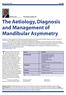 The Aetiology, Diagnosis and Management of Mandibular Asymmetry