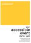 accessible event your starter pack Northwestern University Accessible Event Guide