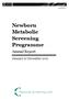 Newborn Metabolic Screening Programme. Annual Report