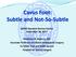 Cavus Foot: Subtle and Not-So-Subtle AOFAS Resident Review Course September 28, 2013