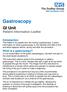 Gastroscopy. GI Unit Patient Information Leaflet