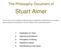 The Philosophy Document of. Stuart Aimer