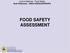 Lecture Material - Food Safety Budi Widianarko - UNIKA SOEGIJAPRANATA FOOD SAFETY ASSESSMENT