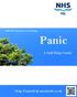 NHS Fife Department of Psychology. Panic. A Self Help Guide. Help moodcafe.co.uk