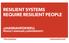 RESILIENT SYSTEMS REQUIRE RESILIENT PEOPLE