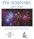 PDL Seminars Reaching for the Stars