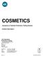 COSMETICS. Cosmetics & Toiletries Proficiency Testing Scheme. Scheme Description