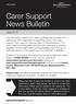 Carer Support News Bulletin