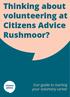 Thinking about volunteering at Citizens Advice Rushmoor?