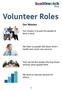 Volunteer Roles Our Mission