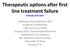 Therapeutic options after first line treatment failure