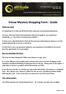 Venue Mystery Shopping Form - Guide