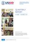 QUARTERLY REPORT OCTOBER 1 DECEMBER 31, 2016 STRENGTHENING UGANDA S SYSTEMS FOR TREATING AIDS NATIONALLY. Submitted: January 31, 2017