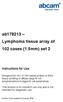ab Lymphoma tissue array of 102 cases (1.5mm) set 2