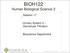 BIOH122 Human Biological Science 2