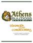 ATHENS HIGH SCHOOL BASEBALL OFF-SEASON STRENGTH & CONDITIONING PROGRAM