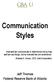 Communication Styles. Jeff Thomas Federal Reserve Bank of Atlanta