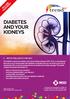 DIABETES AND YOUR KIDNEYS