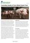 Controlling Quality of Farm-Mixed Swine Feed