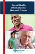 Symptom Management. Sexual Health Information for Men with Cancer