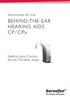 BEHIND-THE-EAR HEARING AIDS CP / CPx