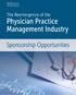THE REEMERGENCE OF THE PHYSICIAN PRACTICE MANAGEMENT SYMPOSIUM