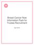 Breast Cancer Now Information Pack for Trustee Recruitment