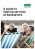 A guide to hearing services at Specsavers