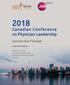 Canadian Conference on Physician Leadership