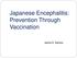Japanese Encephalitis: Prevention Through Vaccination. Jaime A. Santos