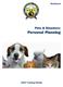 Workbook. Pets & Disasters: Personal Planning. SART Training Media