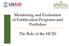 Monitoring and Evaluation of Fortification Programs and Portfolios. The Role of the HCES