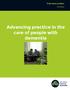 Education modules. 3rd Edition. Advancing practice in the care of people with dementia